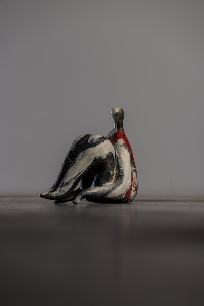 Sculpture, papier mâche, up cycle, creative, arlette sauveur, las meninas collection 